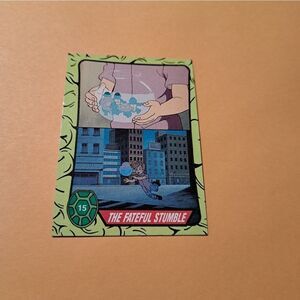 1989 Topps TMNT Fateful Stumble Trading Card 15 Teenage Mutant Ninja Turtles